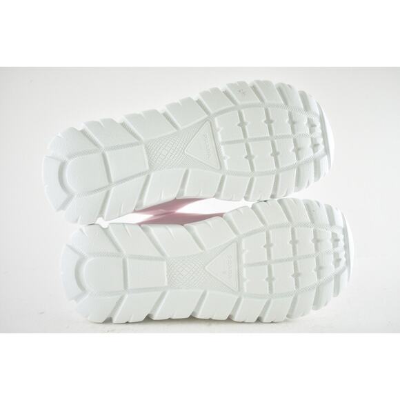 Prada Rush Piuma Nylon Pink White Platform Flat High Top Trainer Sneaker 39 - Picture 11 of 11